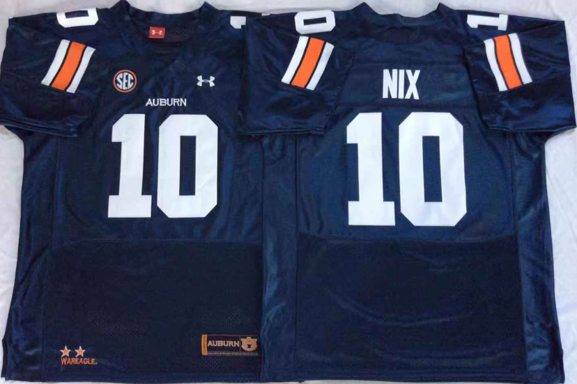 NCAA Men Auburn Tigers Blue 10 NIX